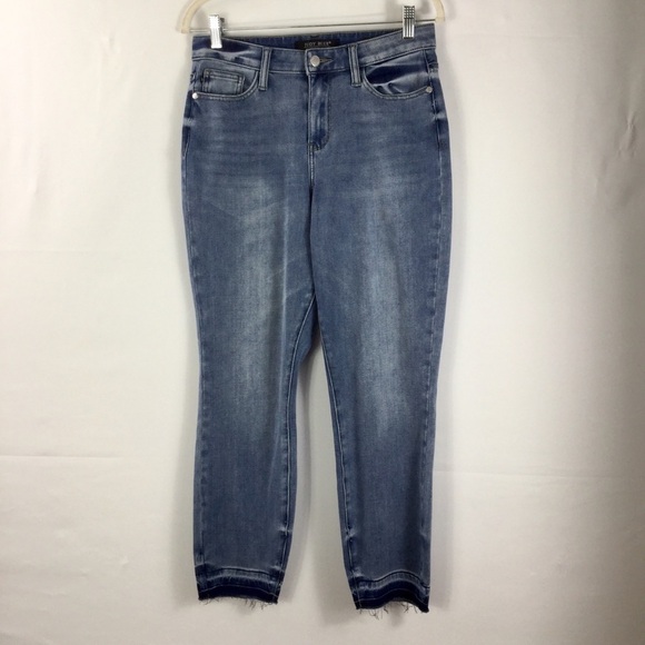 Judy Blue Danielle Undone Hem Boyfriend Jean JB88208 Size 27 - Picture 2 of 13